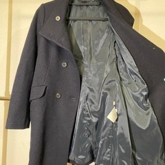 ユニクロ　UNIQLO　スタンドカラーコート　Pコート　ウールコート　ダブルボタン　ウールコレクションの画像