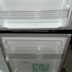 ♦︎お引渡し完了♦︎★人気のダークウッド★ノンフロン冷凍冷蔵庫 一人暮らし 2ドア 安い  おしゃれ 静か 小型 87L 二人暮らし★PRC-B092Dの画像