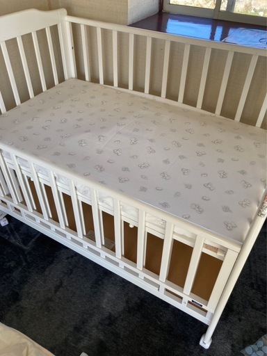 カトージ ベビーベッド 割引 ハイタイプ ホワイト KATOJI ハイタイプ