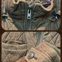 コーデュロイ　キルティングブルゾン　　ジャケットの画像