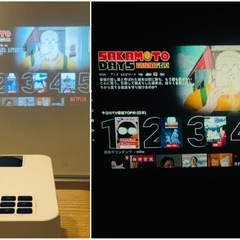 DBPOWER プロジェクター 小型＋三脚　の画像