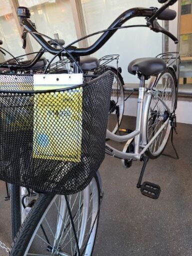 J6557　シティサイクル　PATIO BOX.DN　シルバー　26インチ　ダイナモライト　★店頭にて試乗可★ 簡易クリーニング済　【リユースのサカイ柏店】　 中古自転車 　流山市  松戸市 我孫子市 鎌ヶ谷市 船橋市 守谷市 取手市