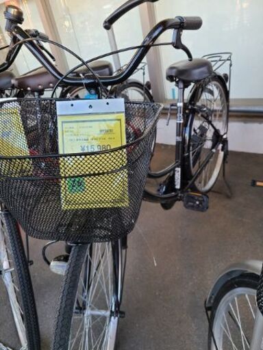 J6558　シティサイクル　POZZAT　ブラック　26インチ　ダイナモライト　★店頭にて試乗可★ 簡易クリーニング済　【リユースのサカイ柏店】　 中古自転車 　流山市  松戸市 我孫子市 鎌ヶ谷市 船橋市 守谷市 取手市