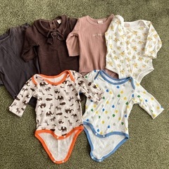 【決定】【3/25値下げ‼️】👶70サイズ　ロンパース　5点セッ...