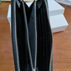 長財布 甲州印伝 ≪ 印傳屋 ≫黒鹿革×白漆 厄除けづくしの画像
