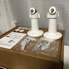 処分価格3,000円→2,000円【051】新品2個パック 屋外カメラ等多機能ソーラー充電パネル - mini-USB＆Type-C対応 ホワイトの画像