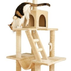 【未使用】キャットタワー ハンモック付き