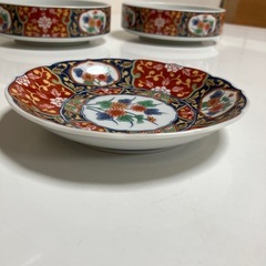 有田焼 飛鳥窯 中皿 ×2枚、小皿×1枚　アンティーク レトロの画像