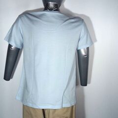 (直接手渡し)【激安】ロゴプリントTシャツメンズ 薄いライトブルーの画像