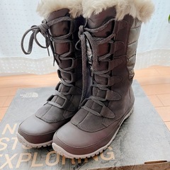 MUPTSE PURNA ノースフェイス　スノーブーツ　24cm グレー　ウォータープルーフ　美品の画像