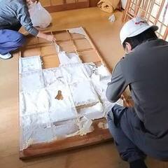 【障子張り】英語塾様よりプラスチック障子紙張替えご依頼作業へ行っ...