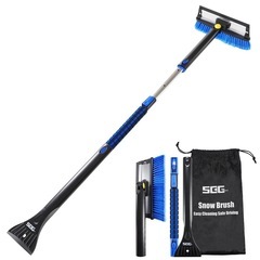 新品⭐️スノーブラシ 拡張可能 アイススクレーパー 伸縮式フォー...