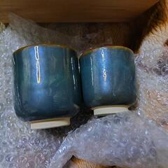 売れました　上野焼　夫婦湯呑み　陶器　陶芸　焼物　コレクションの画像