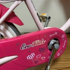 子供、自転車、女の子の画像
