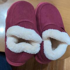 未使用のボアスリッパブーツ＊パープルピンク！！可愛らしい(*^^*)
