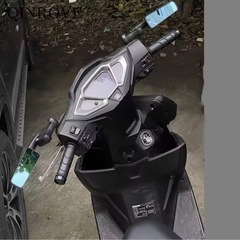 新品未使用　バイクミラー　ローポジション ローフォルム バレン ミラー ブルーミラー 左右セットの画像