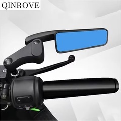 新品未使用　バイクミラー　ローポジション ローフォルム バレン ミラー ブルーミラー 左右セットの画像