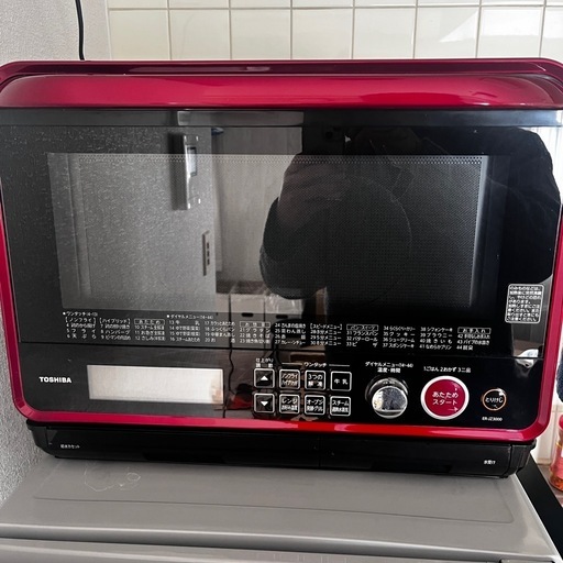 東芝製電子レンジ ER-JZ3000 赤色