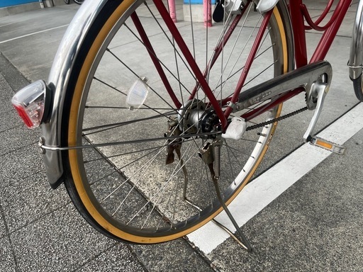 【完売御礼】【大人用】整備済 ブリヂストン 27型内装3段ギア カジュナDX 中古自転車 通勤通学向け 赤色 <自転車のオオムラ 静岡