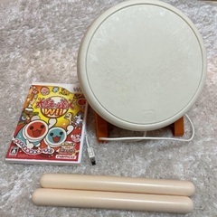 太鼓の達人　Wii ソフト、バチ、太鼓セット