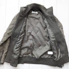 ダウンなのに着膨れしない！Steel Brown メンズ ダウンジャケット　サイズМの画像