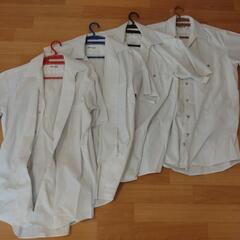 【中古】近畿大学附属高校制服 男子用半袖ワイシャツ　 　サイズ175A 4枚の画像