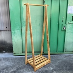 ラック　ウッド　木製　カントリー　ハンガーラック　収納　家具