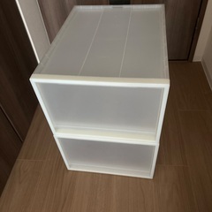 無印良品　PP収納ケース・引出式・大・2個セット