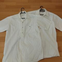 【中古 ほぼ新品】近畿大学附属高校制服 半袖ワイシャツ　サイズ185A 2枚

の画像