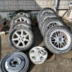 ホイール・タイヤ合計9本　ホイールキャップ4個