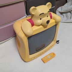 プーさん テレビ TV ラナ 14型 リモコン付きの画像