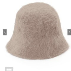 ファーバケットハットの画像