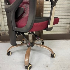 オフィスチェア デスクチェア チェア 椅子 キャスター付き シンプル おしゃれ モダン ワイン レッド No2970の画像