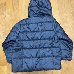 ダウンパーカージャケットグレー140サイズの画像