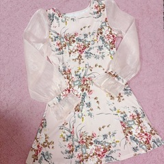 夜職 ドレス 👗 花柄 ミニ丈 ラウンジ パーティー の画像