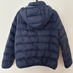UNIQLO ユニクロ　中綿ジャンパー　ネイビー  150の画像