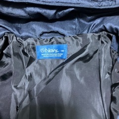 ダウンパーカージャケット紺色140サイズの画像