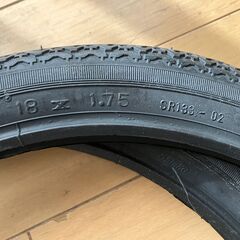 自転車のタイヤ２本セット 18×1.75の画像