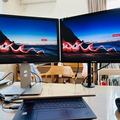 PCモニター2台 モニターアーム