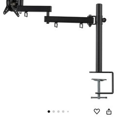 PCモニター2台 モニターアームの画像