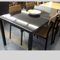 ID：571594　食卓5点セット　（天板ガラス）の画像
