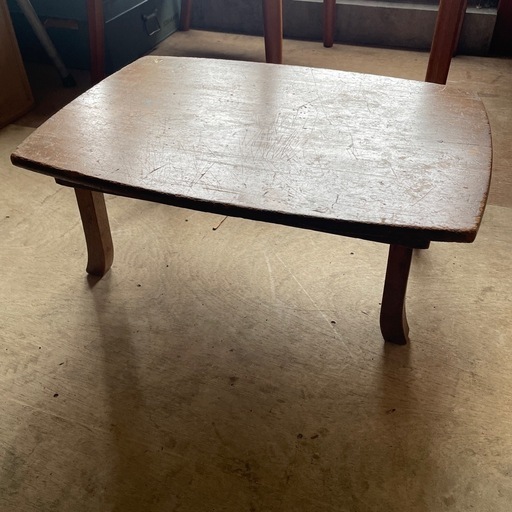 ちゃぶ台 レトロ 昭和レトロ 古い木製丸ローテーブル 折畳丸ちゃぶ台12