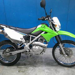 KAWASAKI KLX125 緑 エンジン始動動画 自賠責保険で乗れます 半額配送キャンペーン 期間限定 現状渡し諸経費￥0- 横浜 P-Yardの画像