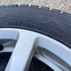 155/65R14 ホイール付冬タイヤ 1本のみの画像