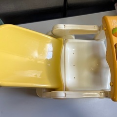 Tomy たためるバスチェア 3ヶ月〜2才頃用 折りたたみ式 ベビー用品　チェア 組立不要 クリーニング済 箱入り 中古品 ①の画像