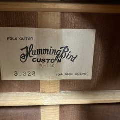 ☆値下げ☆O2501-341 HummingBird アコースティックギター 弦１本なし 中古の画像
