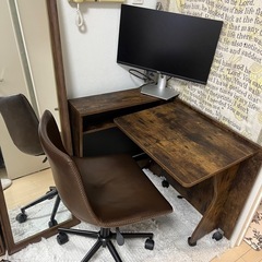 しまえるデスク＋チェアの画像