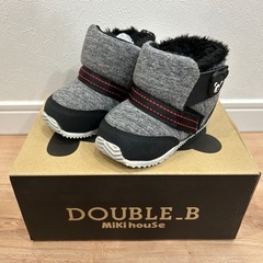 【新品】【ベビーシューズ】MIKI HOUSE(ミキハウス) DOUBLE_B 13cmの画像