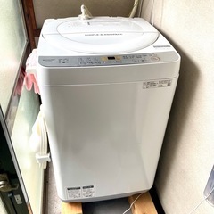 【美品】SHARP 縦型洗濯機 ES-GE6C 6kg