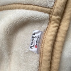 【あげます】毛布　白　シングルの画像